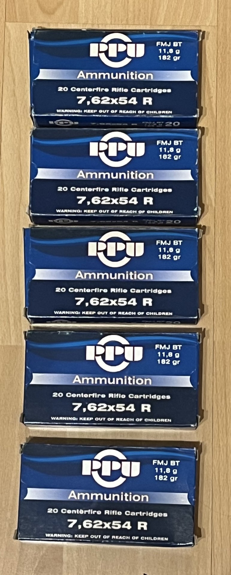 PPU 7,62x54R FMJ 182 Grain – Bild 1