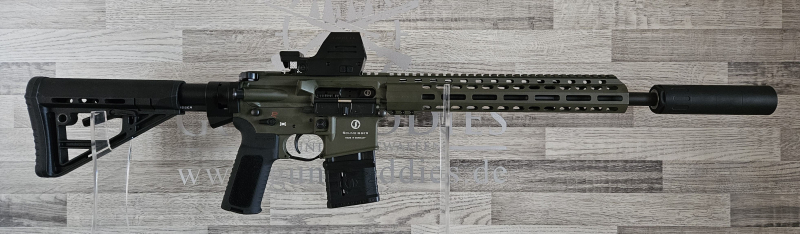 Neuware vom Fachhandel - Schmeisser AR-15 M4FL OD Green 14,5" Kal. .223Rem. - Komplettset – Bild 1
