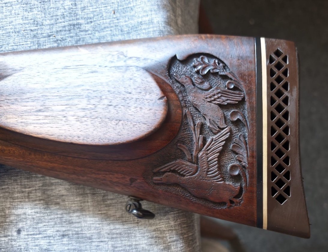 Krieghoff Teck .500NE inkl. Austauschlauf 12/70 Bockdoppelflinte – Bild 7