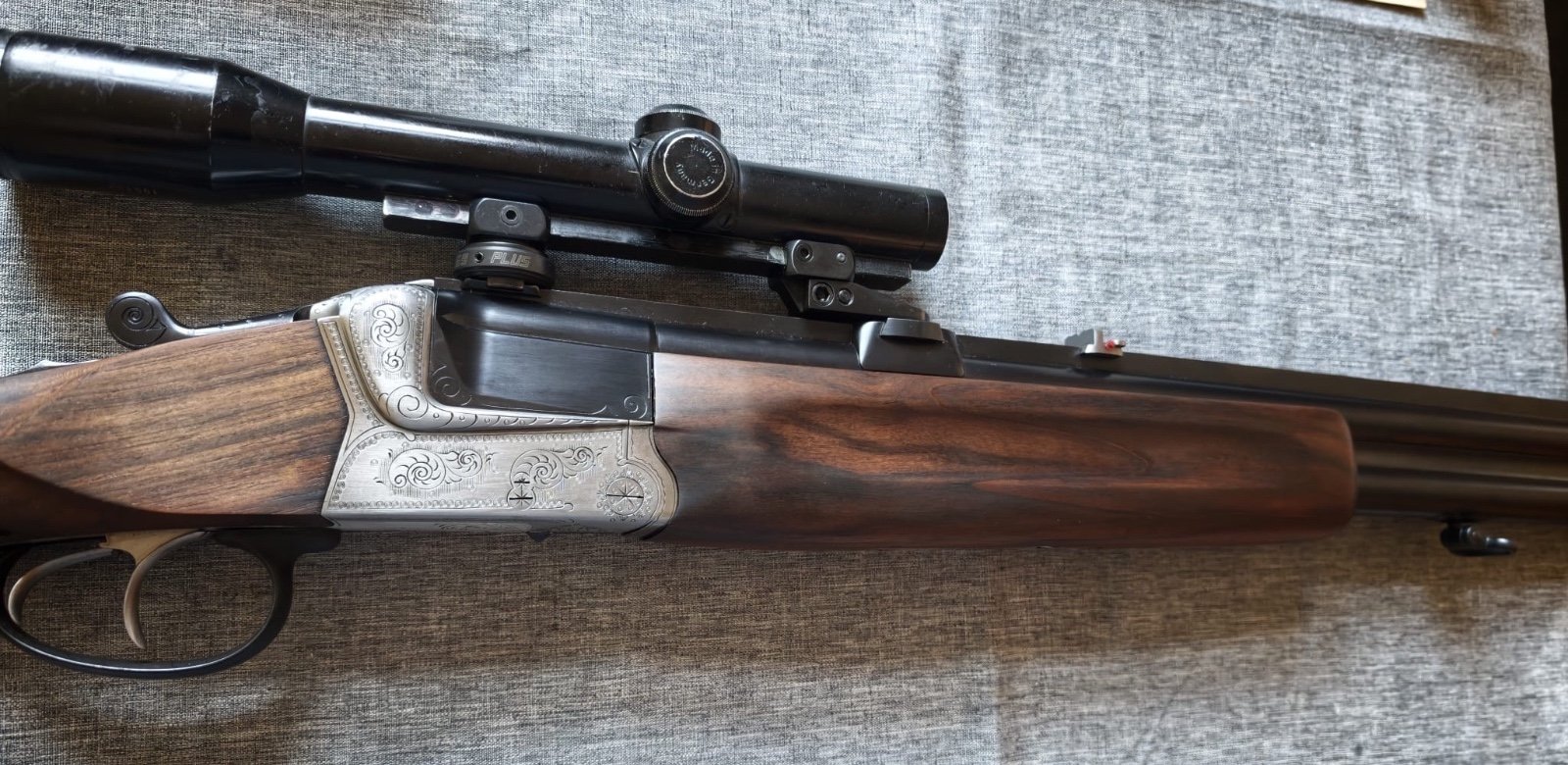 Krieghoff Teck .500NE inkl. Austauschlauf 12/70 Bockdoppelflinte – Bild 4