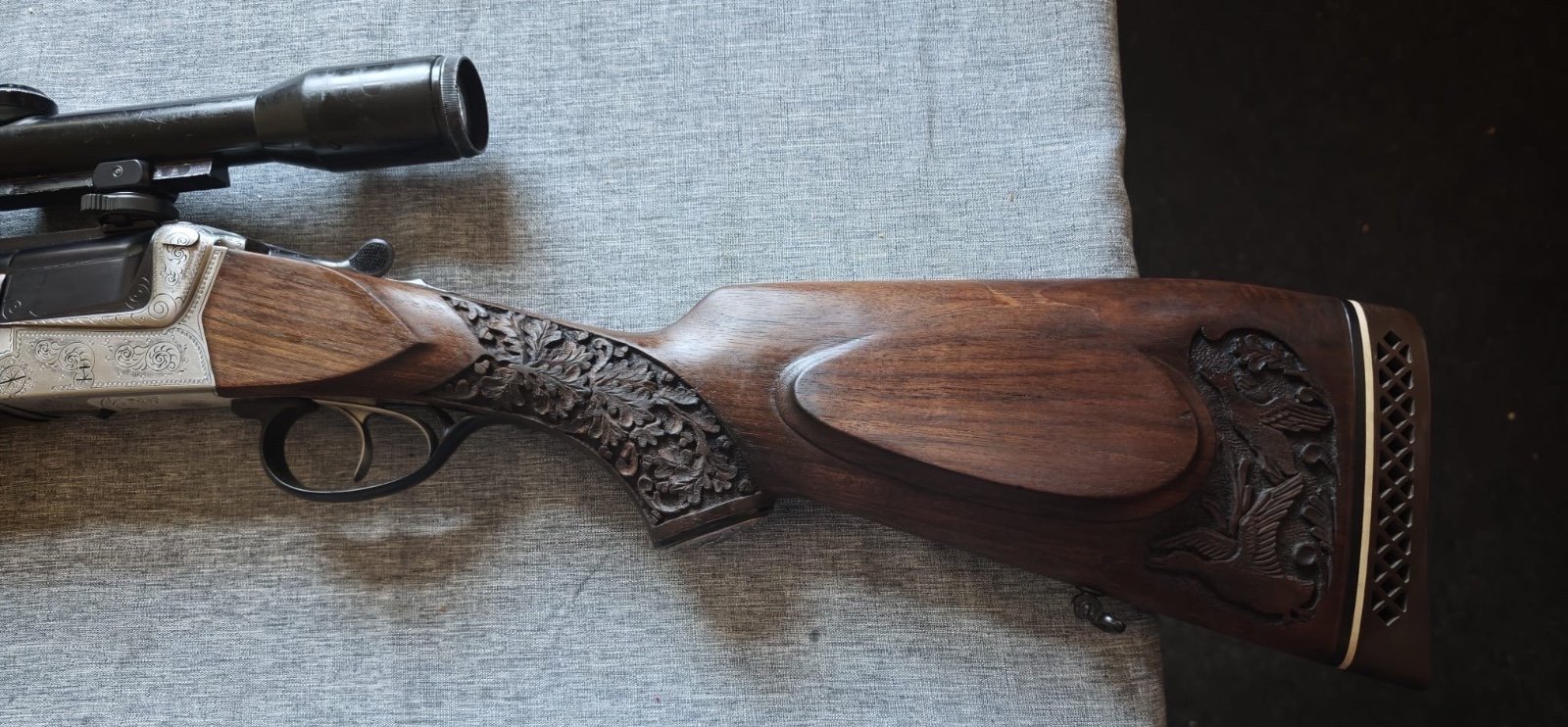 Krieghoff Teck .500NE inkl. Austauschlauf 12/70 Bockdoppelflinte – Bild 6