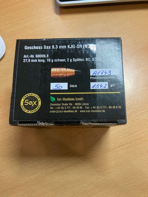 30 SAX KJG-SR 9,3-.366 154,2grs – Bild 1