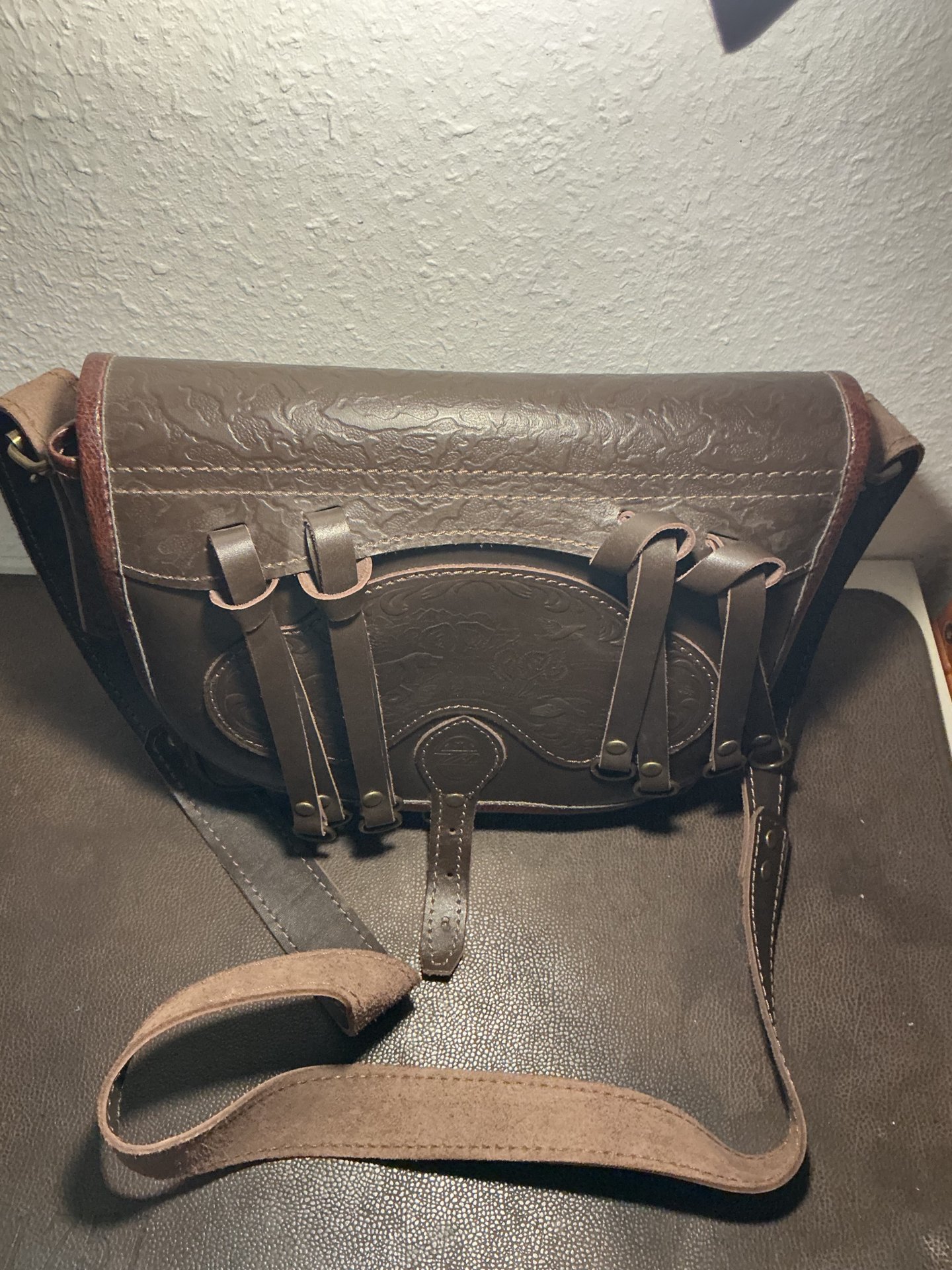 Schinkenfutteral , Jagdtasche,Patronen Gürtel mit Jagdmotiven – Bild 5