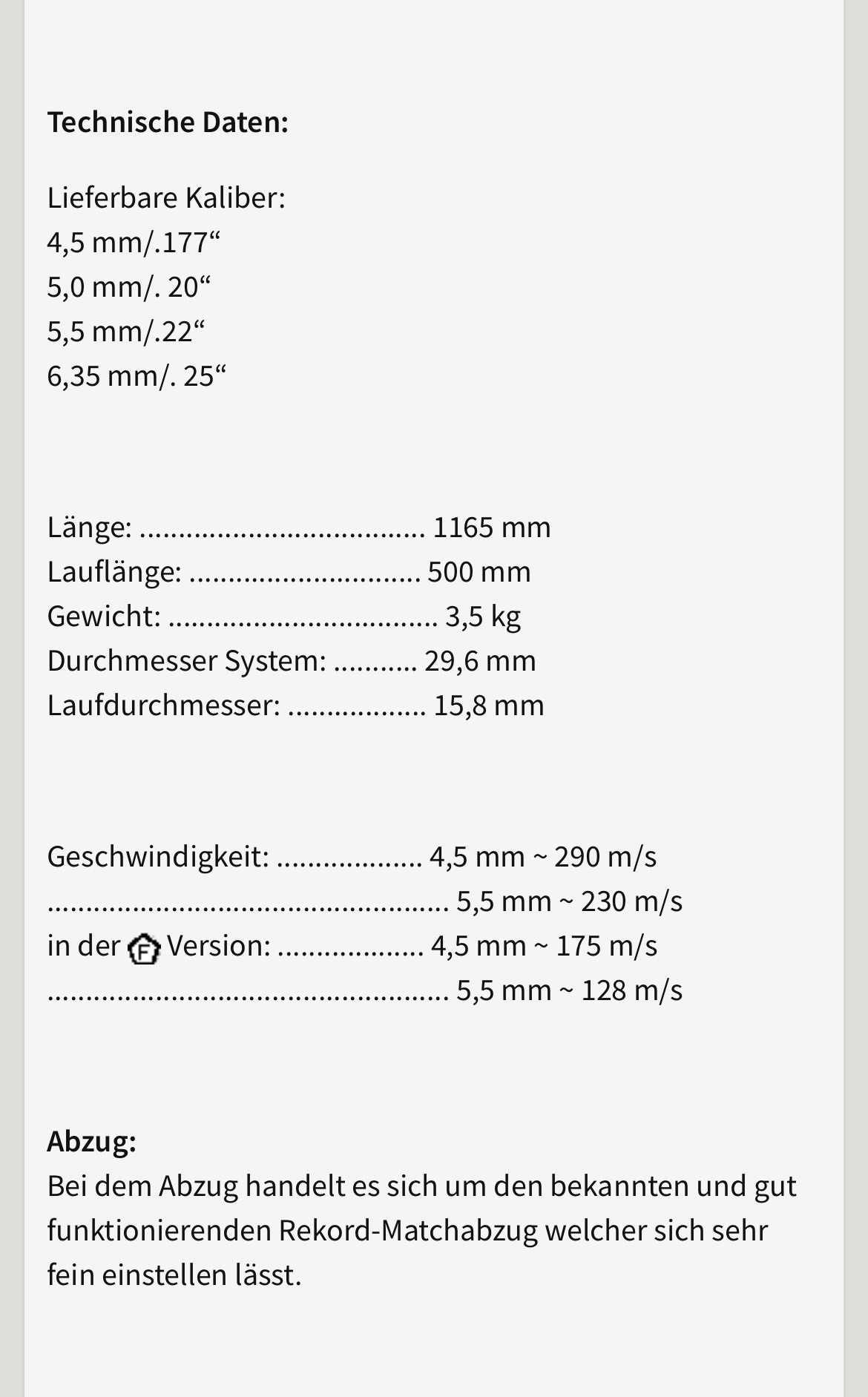 Luftgewehr Weihrauch HW85, Bj. 1991 – Bild 6