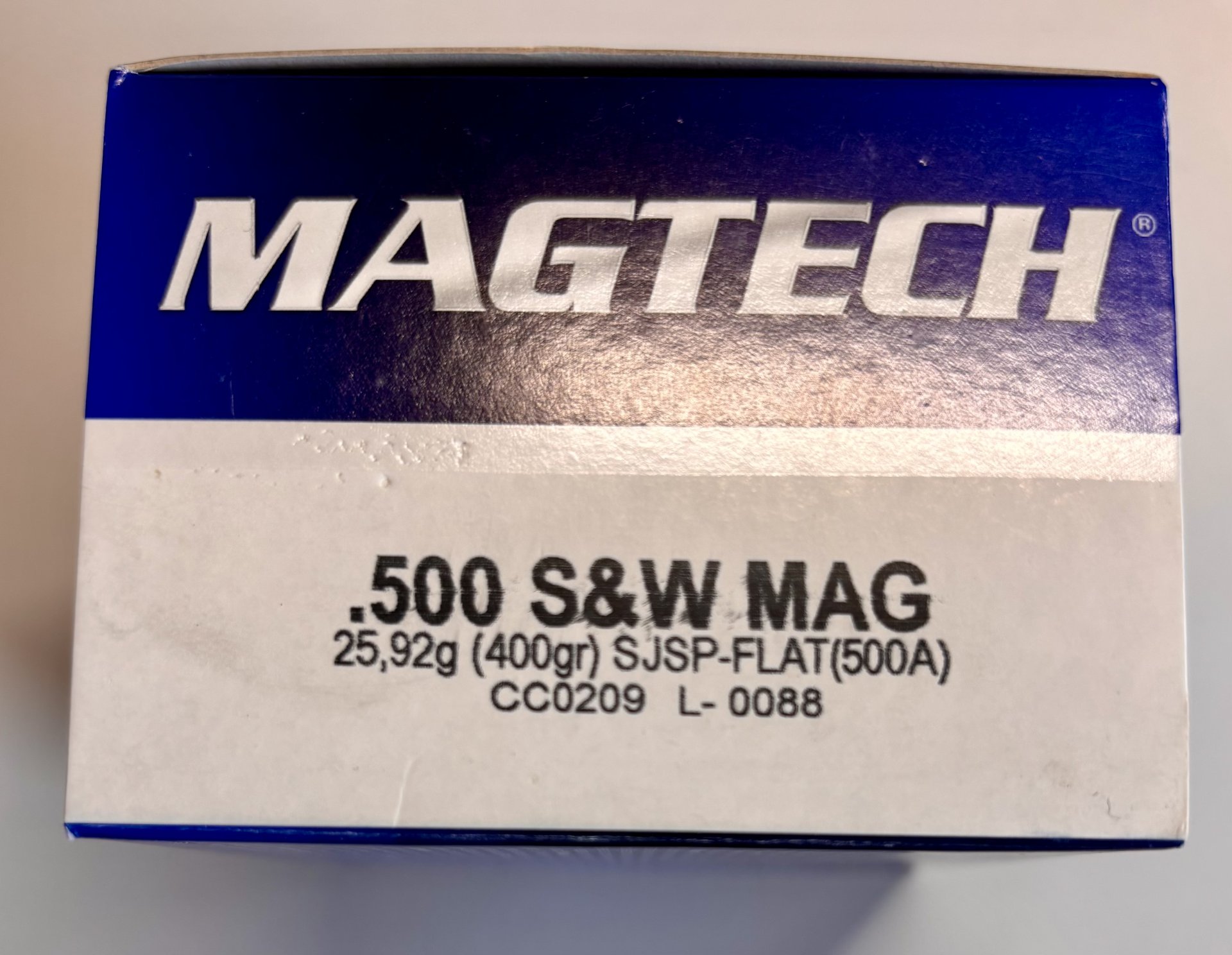 200 Schuss Magtech .500 S&W SJSP 25,9g/400grs. – Bild 2