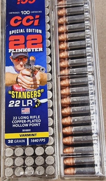 .22LR 32grs CCI Stangers HV HP Copper Plated 100 Stk. No.50100CC – Bild 1