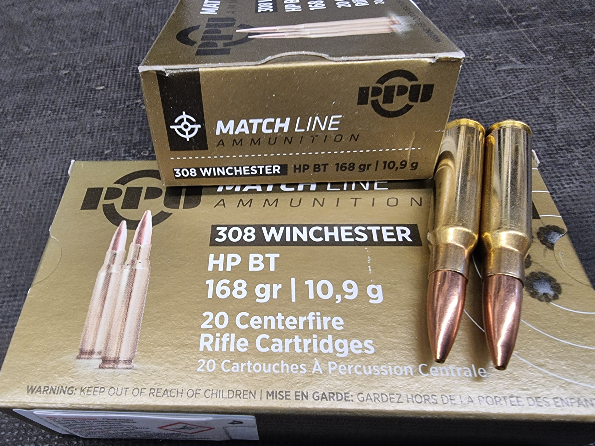 .308/168grs HPBT Matchline PPU 20 stk. A-496 – Bild 1