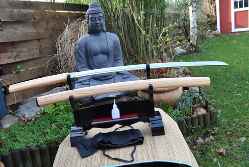 Handgeschmiedete Shirasaya Katana – Bild 1