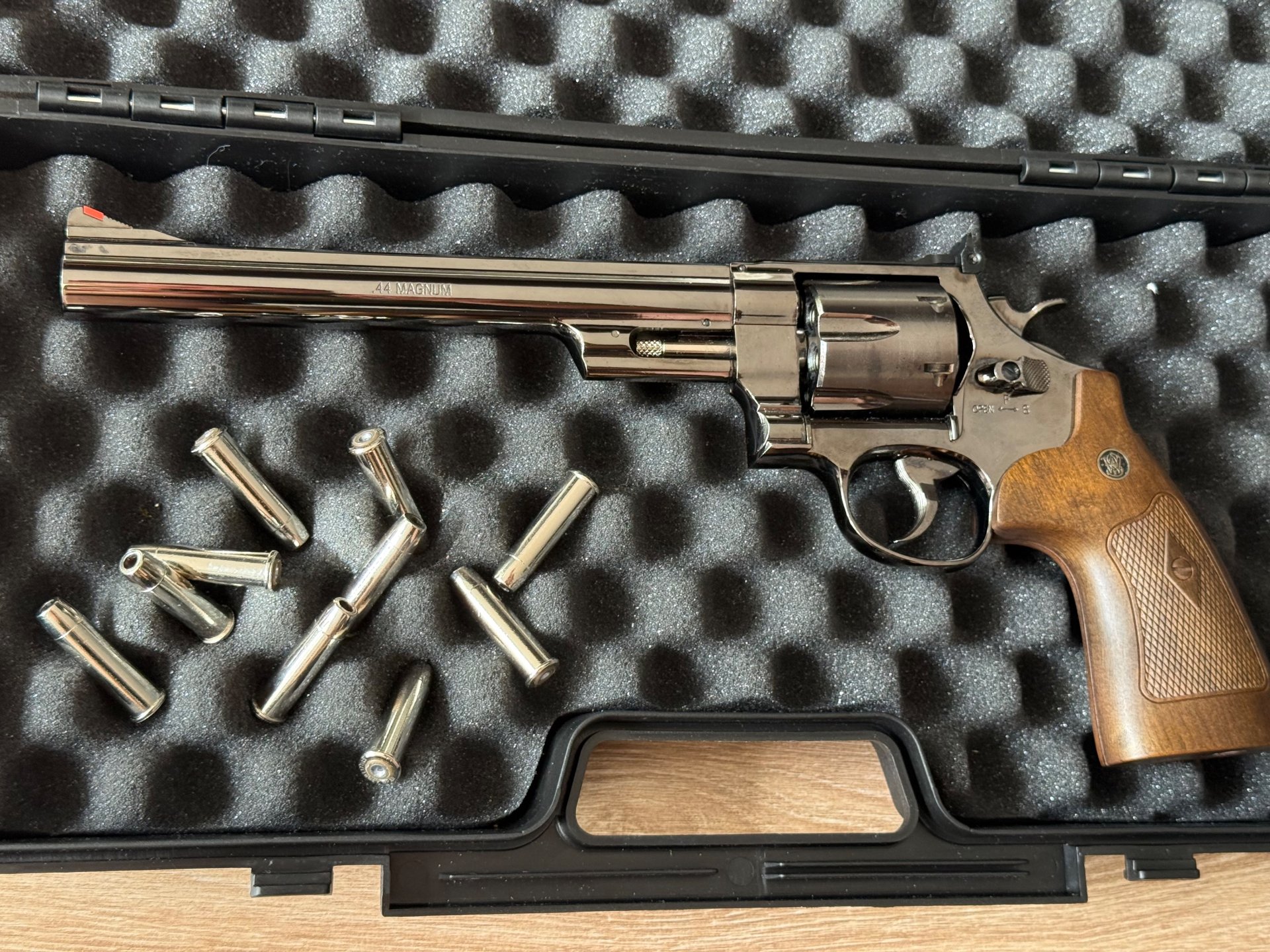 Smith & Wesson M29 8 3/8 Zoll Hochglanzbrüniert Co2-Revolver #004 – Bild 2