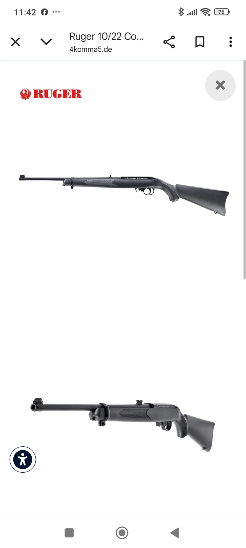 Ruger 10/22 Air Rifle Neuwertig – Bild 5