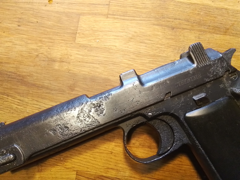 Steyr M 1912, Steyr-Hahn, 9x23, 9mm Steyr, 1918 – Bild 2