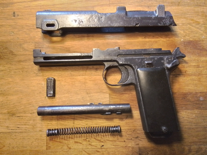 Steyr M 1912, Steyr-Hahn, 9x23, 9mm Steyr, 1918 – Bild 6