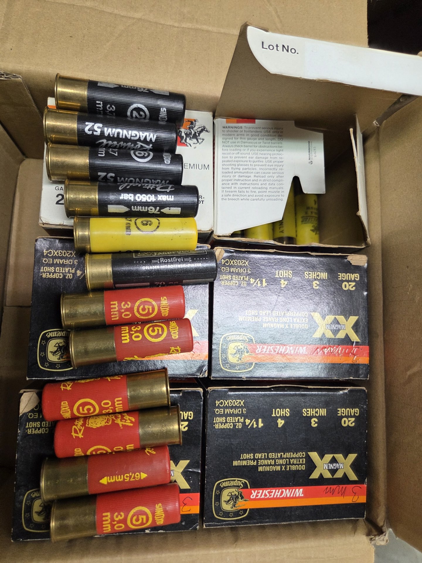 137 Winchester Schrotpatronen Kaliber 20/76 Magnum +12 Rottweil – Bild 1