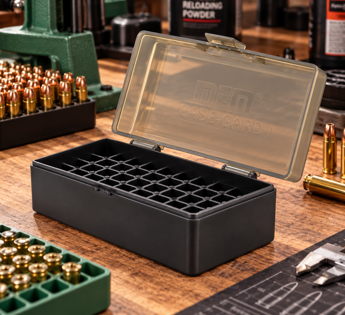 Munitionsbox für 50 Patronen – .44 Magnum / .44 Special / .45 Colt / .41 Magnum – Bild 1