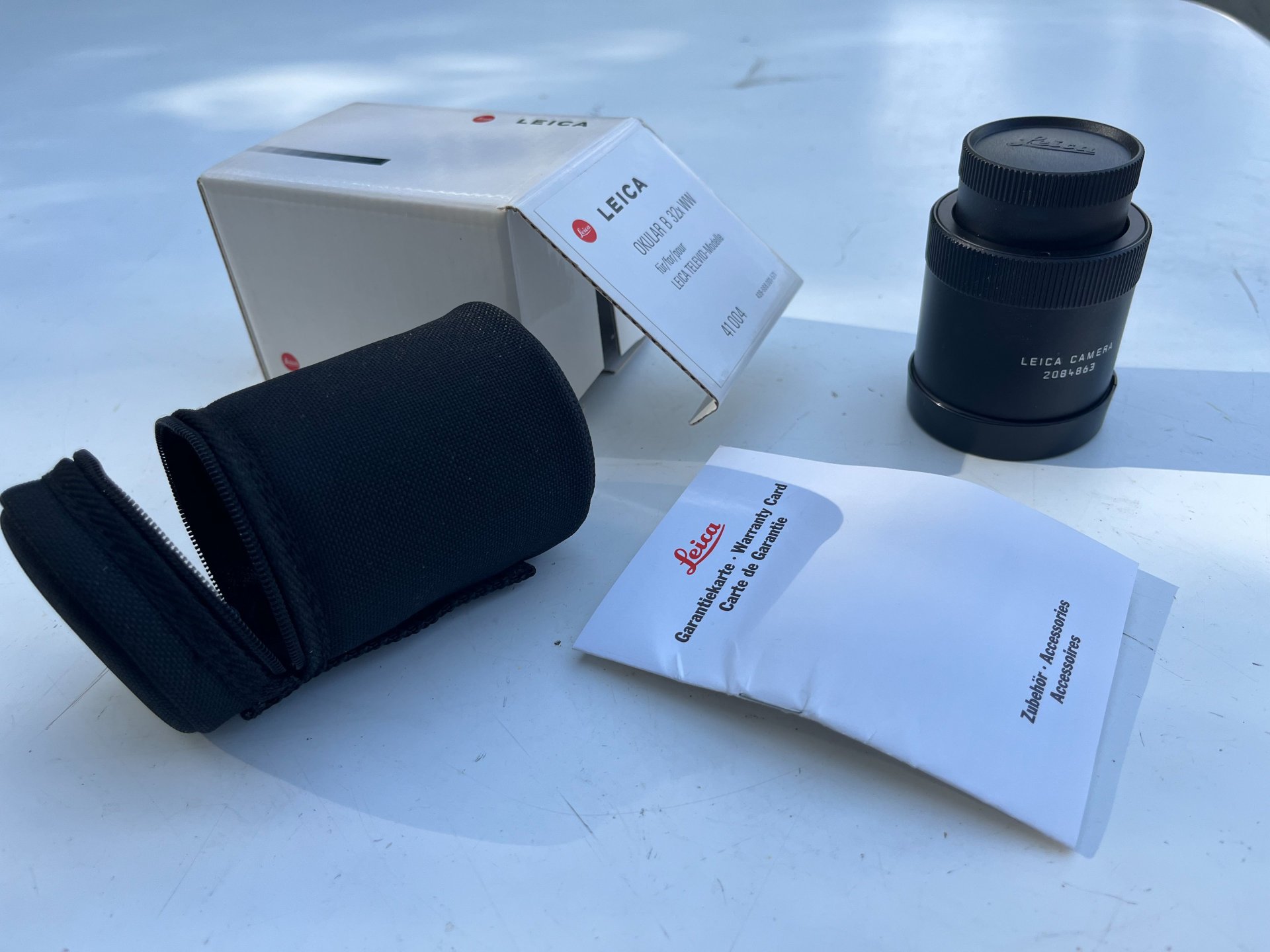 Leica Spektiv Televid 77 Geradeauseinblick mit Okular B32xWW, neuwertig mit Umkarton – Bild 6