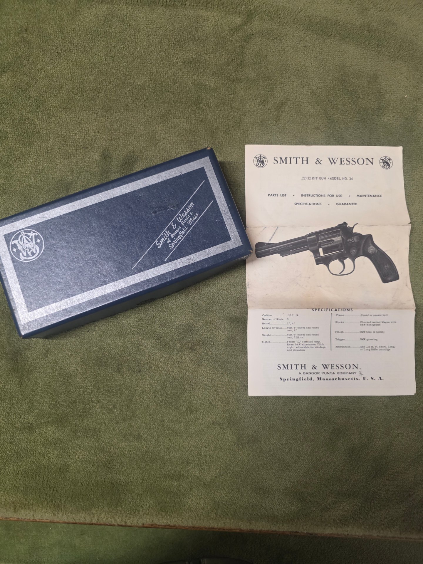 Rarität Smith & Wesson .22//32 Kit Mod NO. 34 Long Rifle CTG Sammlerstück – Bild 7