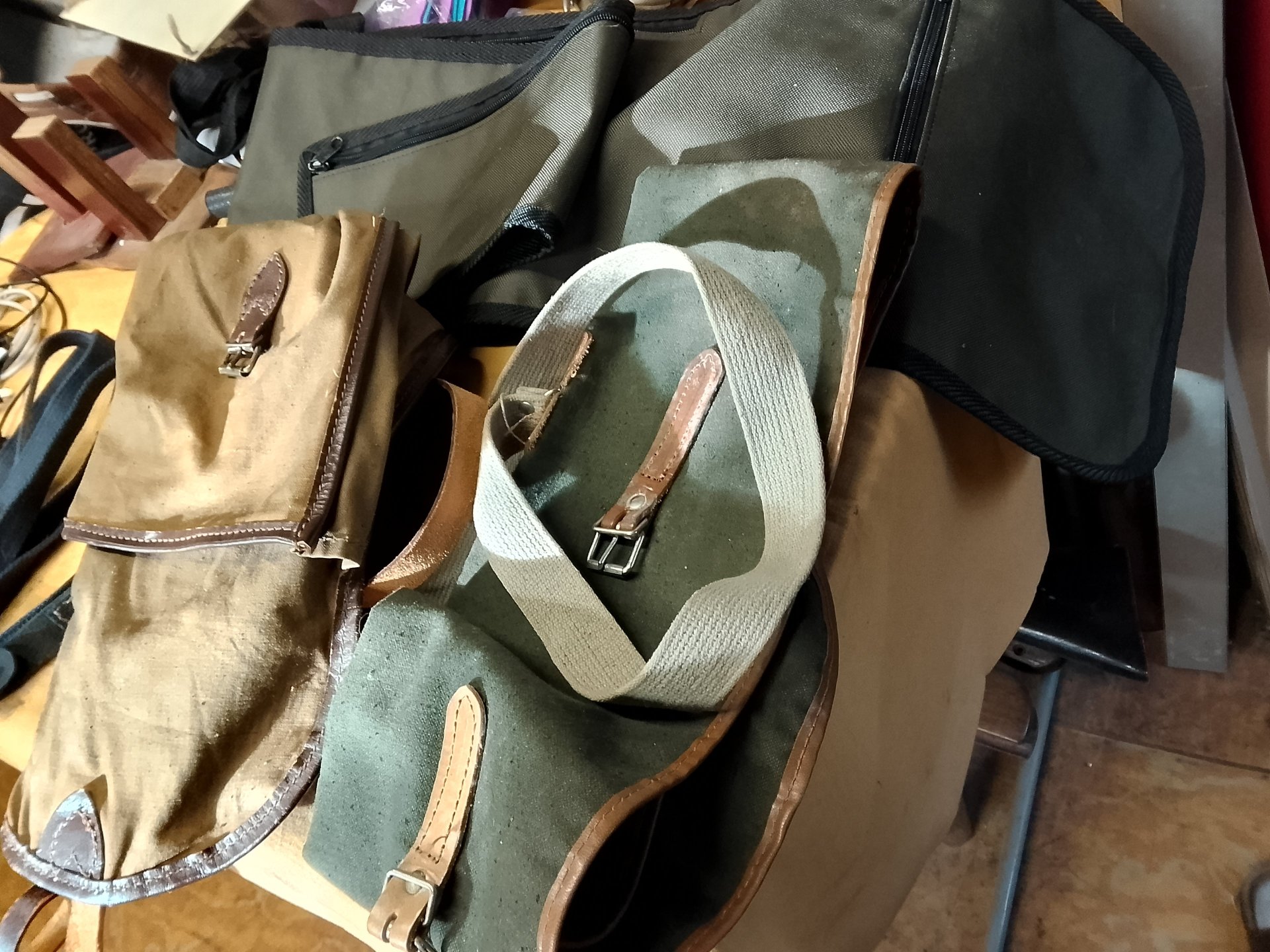 3 Gewehrtaschen,2x klein,1x gross u.2 Gurte neu für Repetierer Haenel – Bild 3