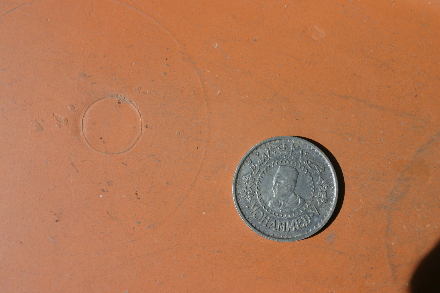 Silbermünze 500 Franc Marokko Mohamed V v 1956 – Bild 1
