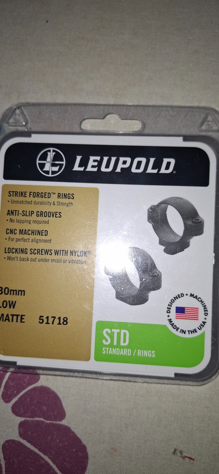 Leupold STD schwenkmontage Oberteile 30mm Low – Bild 2