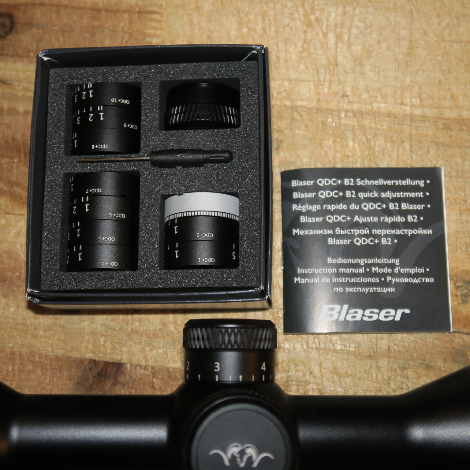 original BLASER B2 2,5-15x56 iC mit LEUCHTABSEHEN und QDC + INNESCHIENE zeiss swarovski – Bild 4