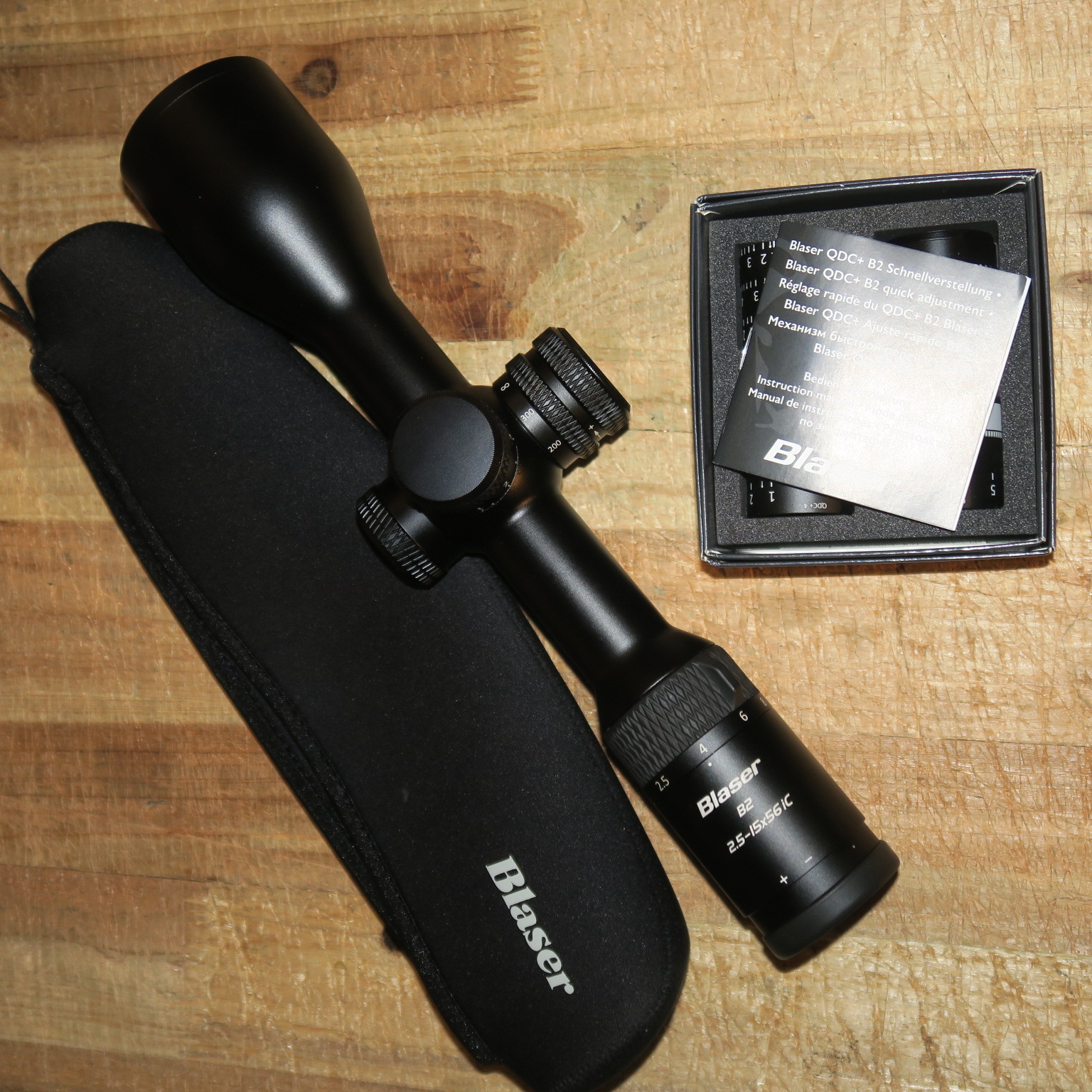 original BLASER B2 2,5-15x56 iC mit LEUCHTABSEHEN und QDC + INNESCHIENE zeiss swarovski – Bild 1