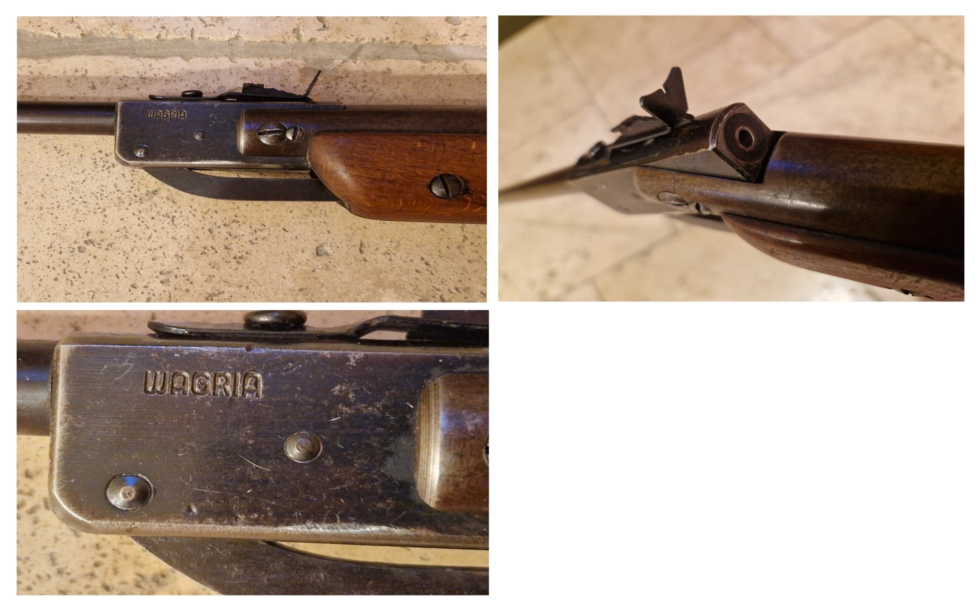Wagria Luftgewehr, Kal. 4,5 mm, selten, guter Zustand, Bj. um 1955 – Bild 4