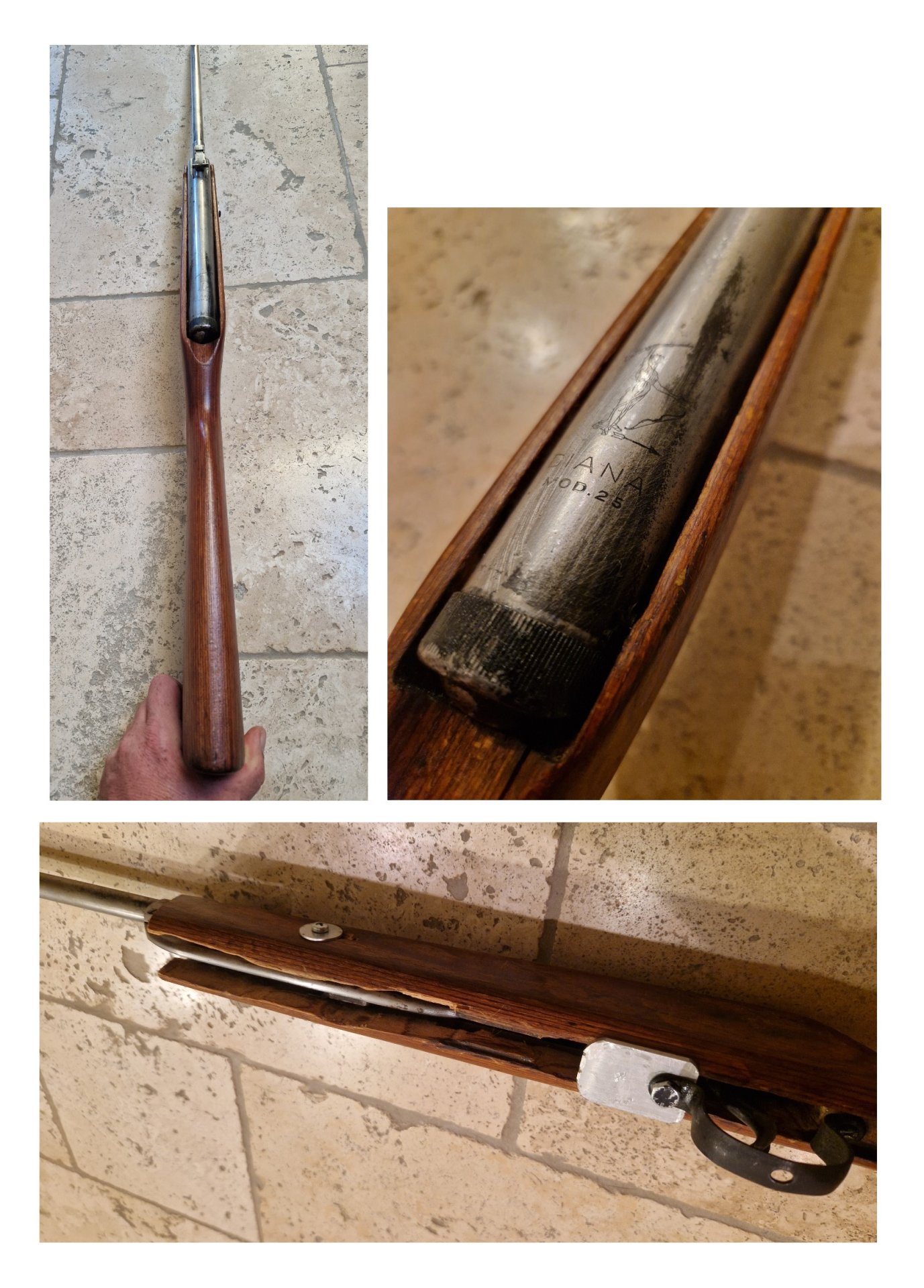 Diana 25 Luftgewehr im Haenel 49a Schaft, Kal. 4,5mm, Bj. 1965 – Bild 2