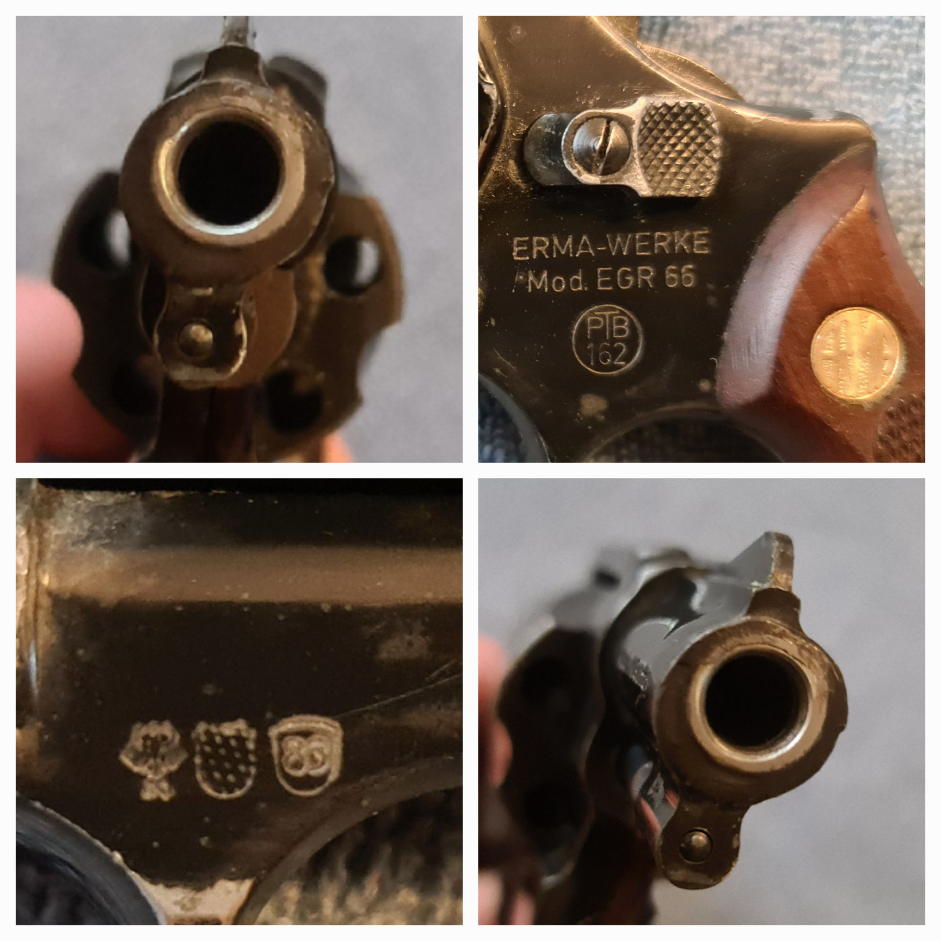 Schreckschussrevolver Erma EGR 66, 9mm RK, PTB 162 – Bild 4