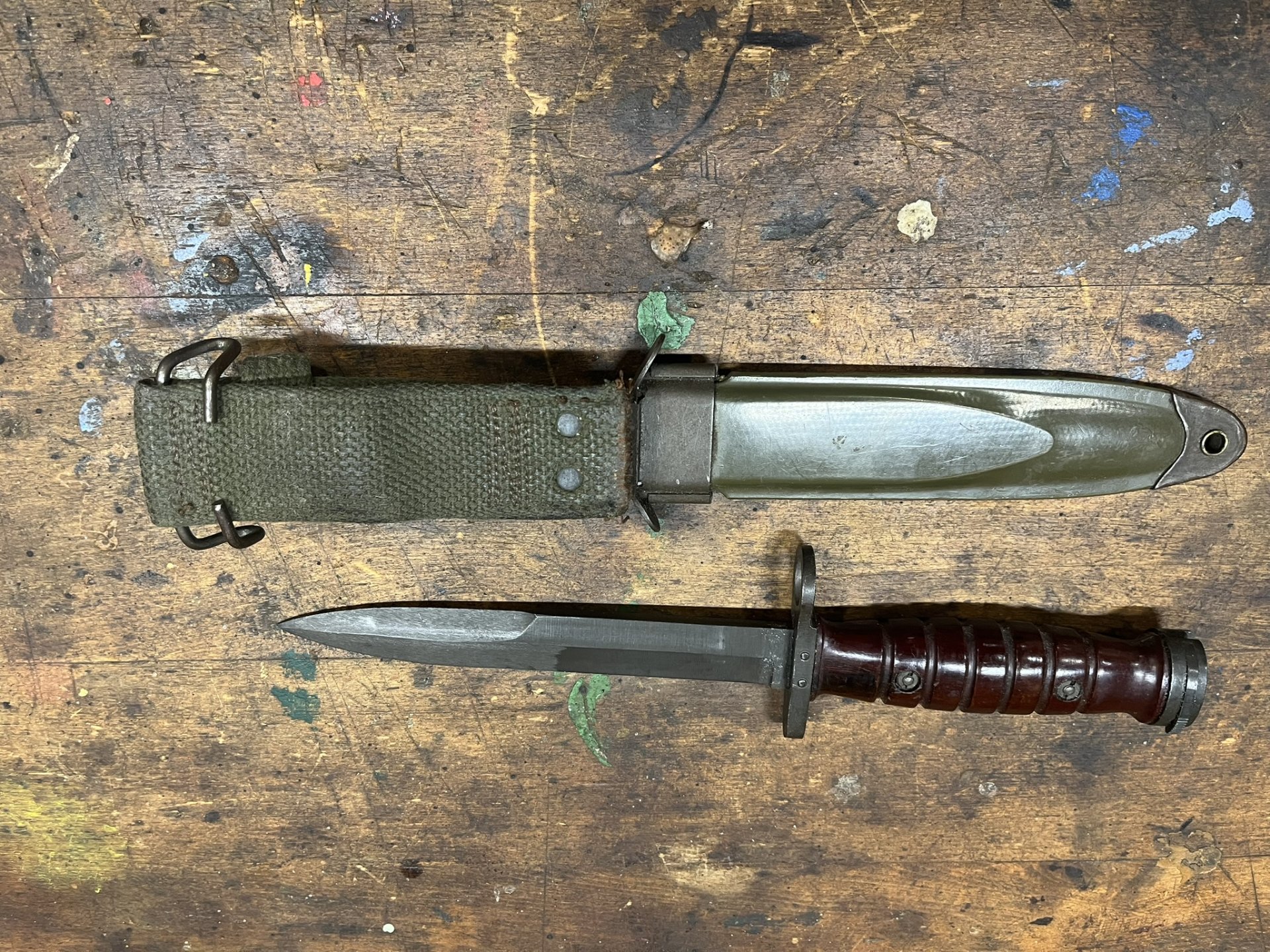 sehr seltene Ausführung USM8A1 Bajonet M16/Garant Korea/Vietnam War frühe Fertigung – Bild 3