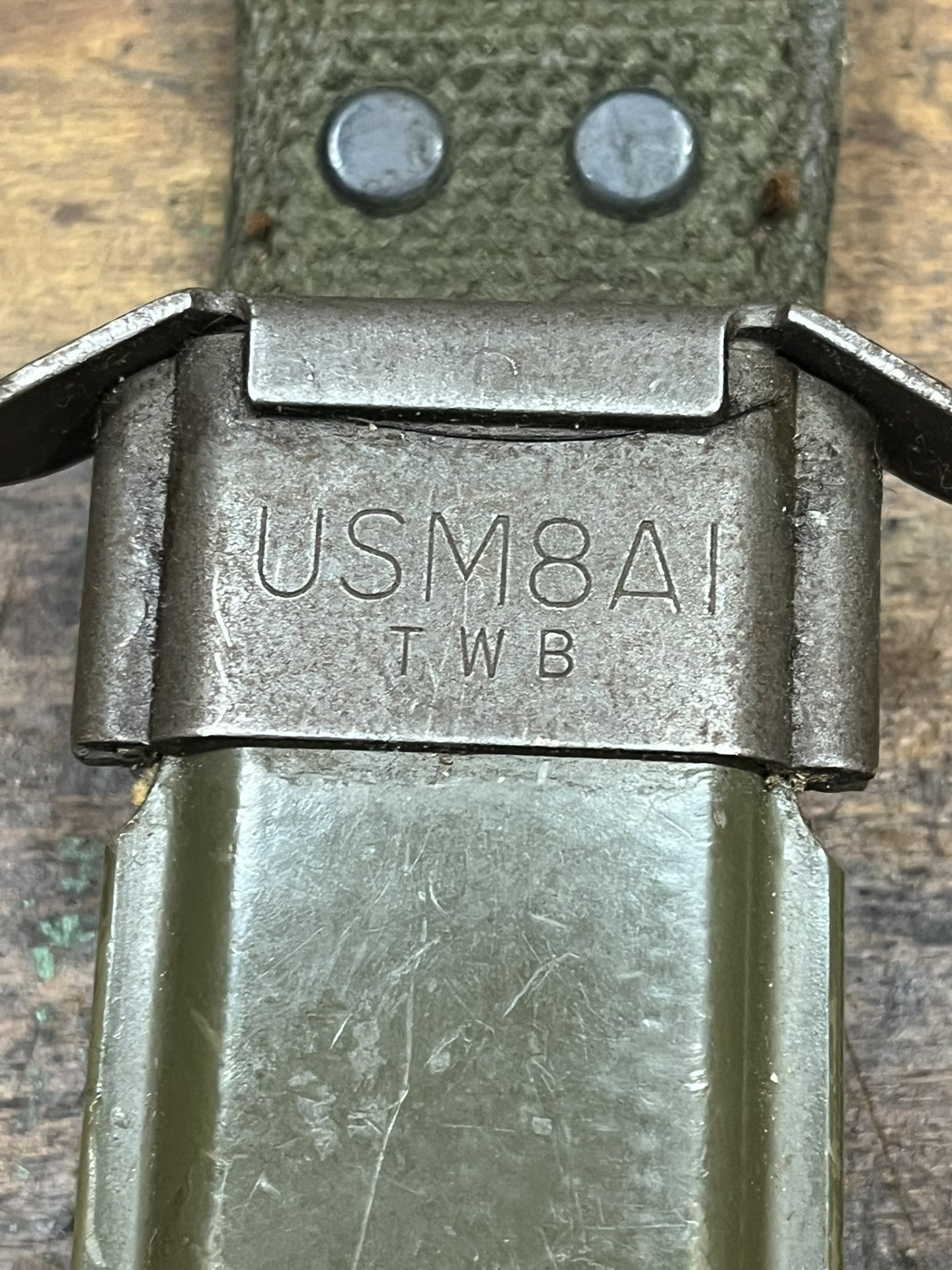 sehr seltene Ausführung USM8A1 Bajonet M16/Garant Korea/Vietnam War frühe Fertigung – Bild 5