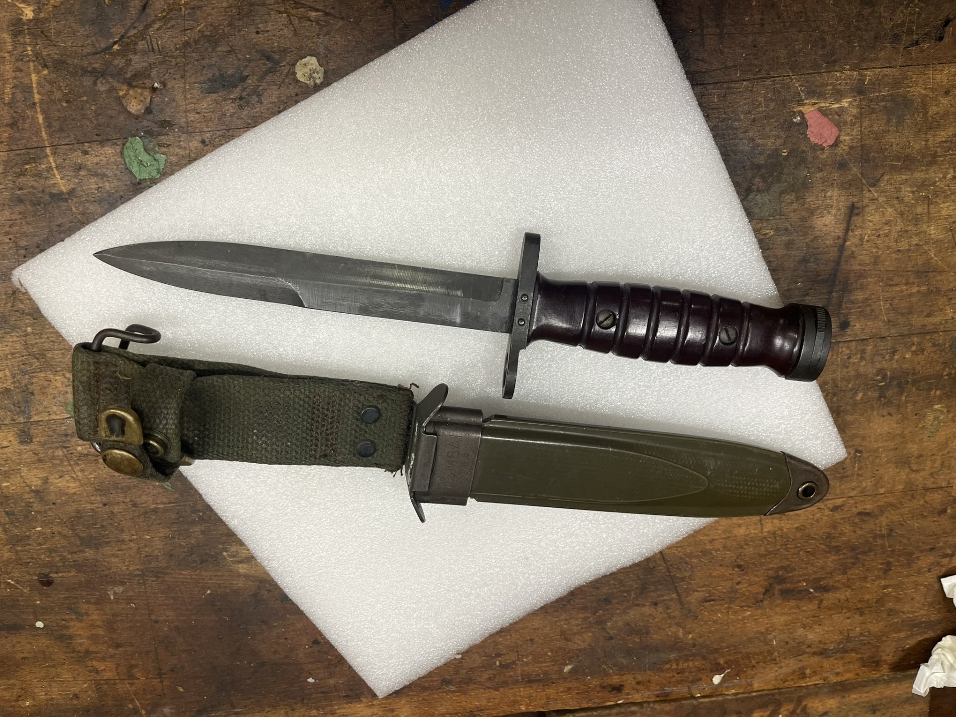 sehr seltene Ausführung USM8A1 Bajonet M16/Garant Korea/Vietnam War frühe Fertigung – Bild 1