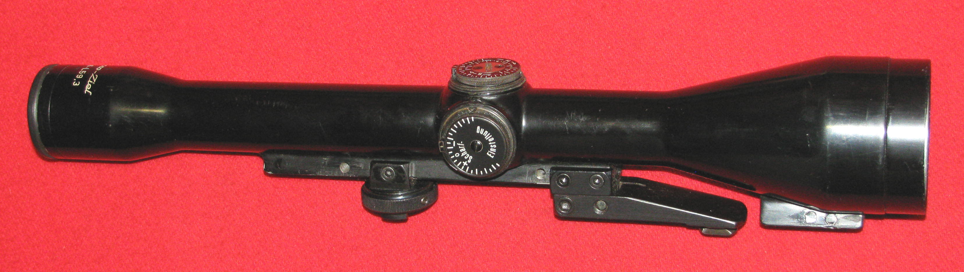 ZF / Zielfernrohr, ein HERTEL & REUSS KASSEL Macro - Ziel 6 x 46 mit dem Absehen Duplex / Montagetei – Bild 5