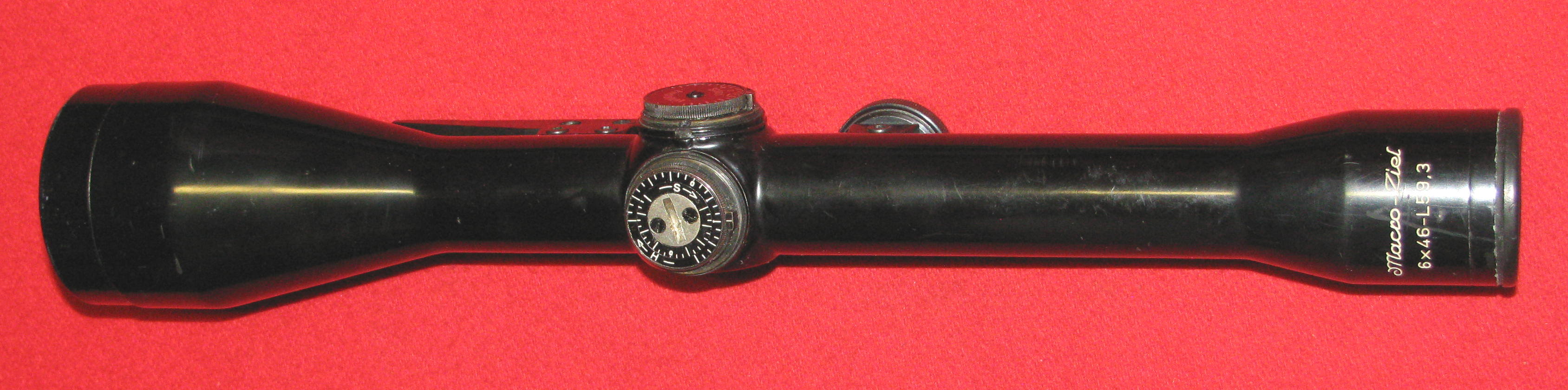 ZF / Zielfernrohr, ein HERTEL & REUSS KASSEL Macro - Ziel 6 x 46 mit dem Absehen Duplex / Montagetei – Bild 3