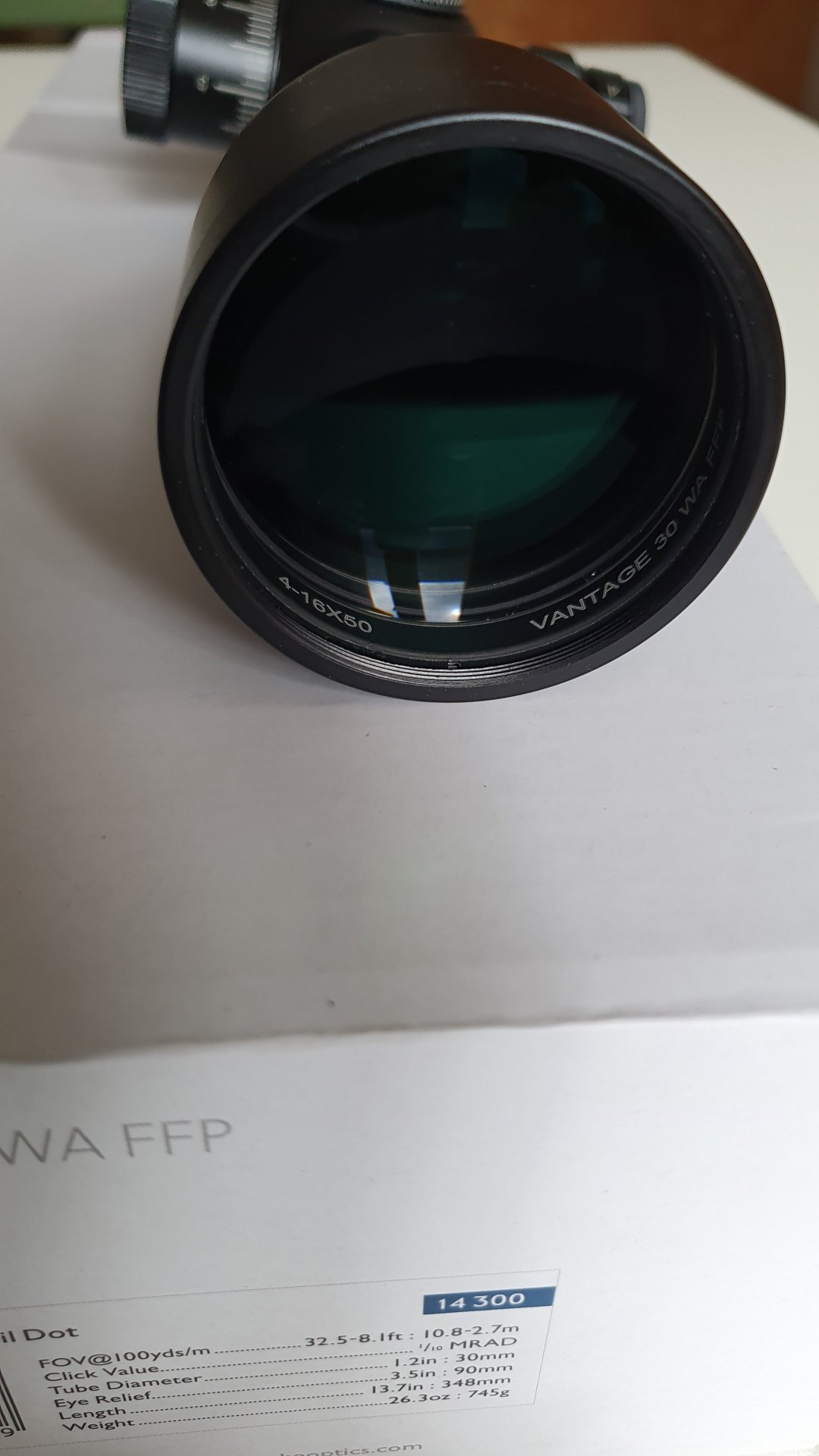 Hawke Vantage 30 WA FFP 4-16x50 IR Half Mil Dot – Bild 8