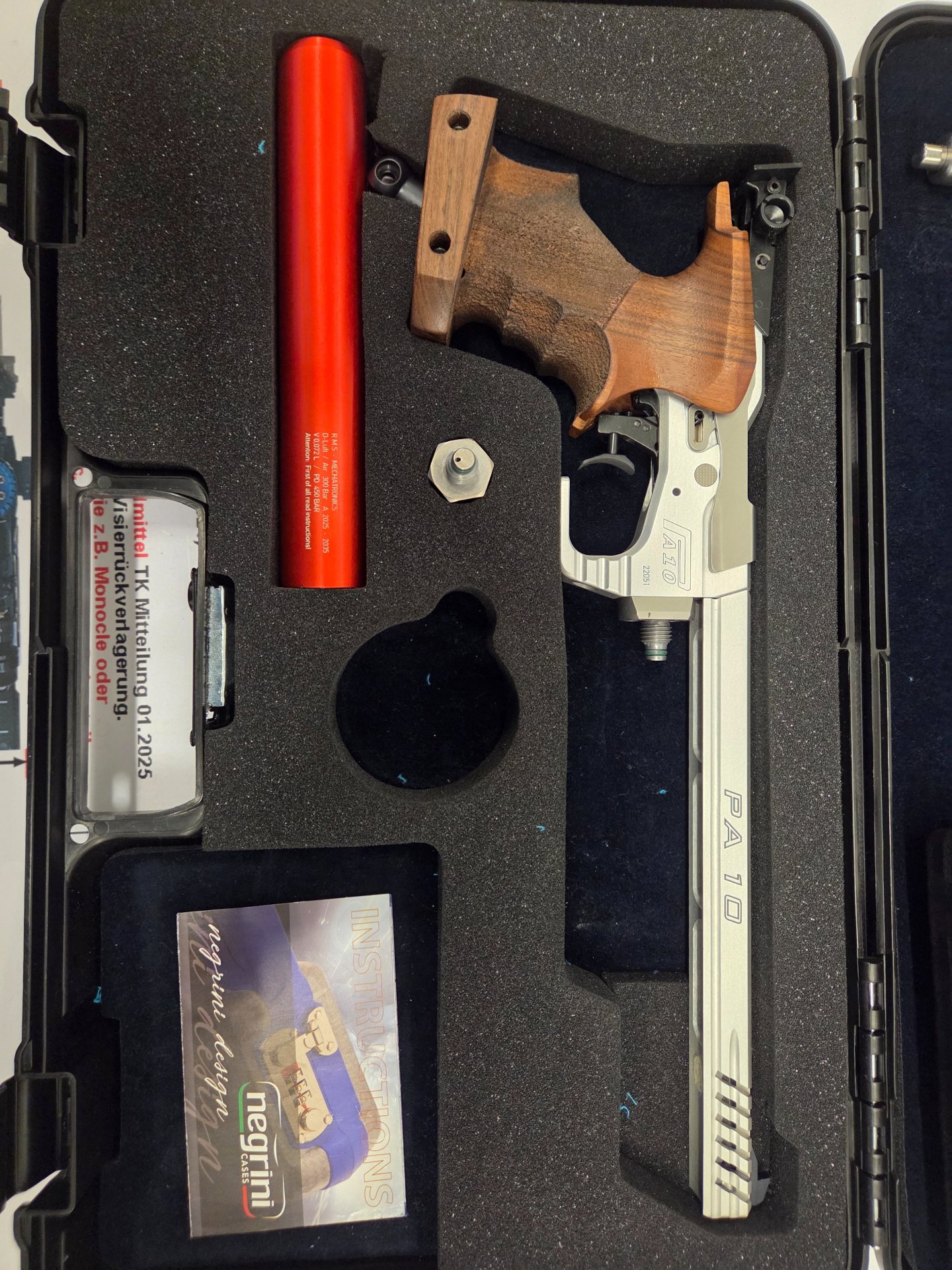 Tesro Match Luftpistole PA 10- 2 Signum Auflage – Bild 2