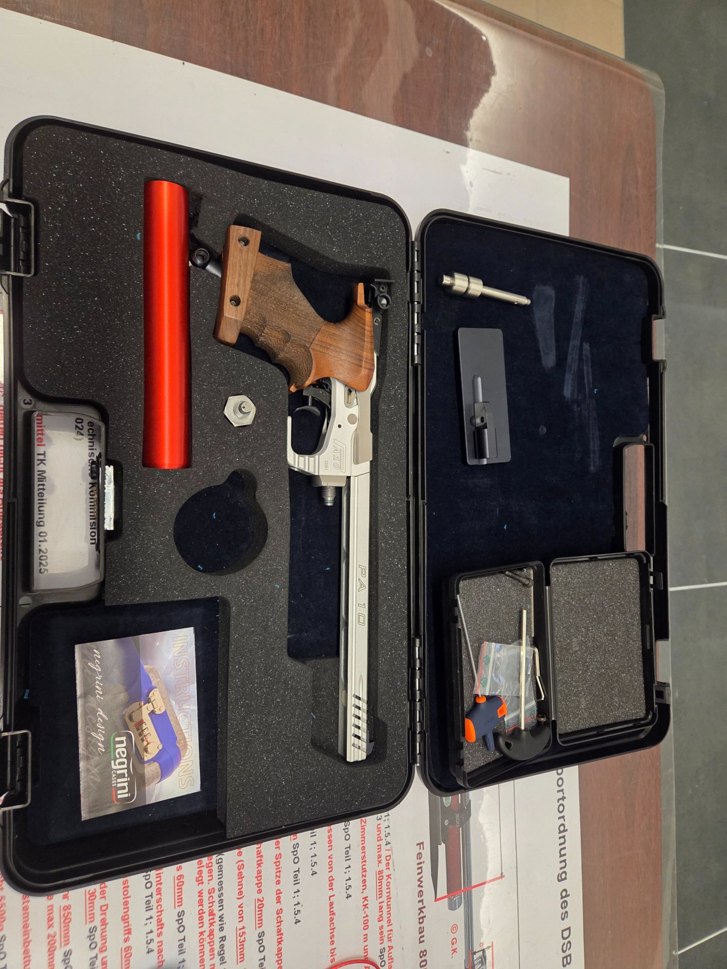 Tesro Match Luftpistole PA 10- 2 Signum Auflage – Bild 1
