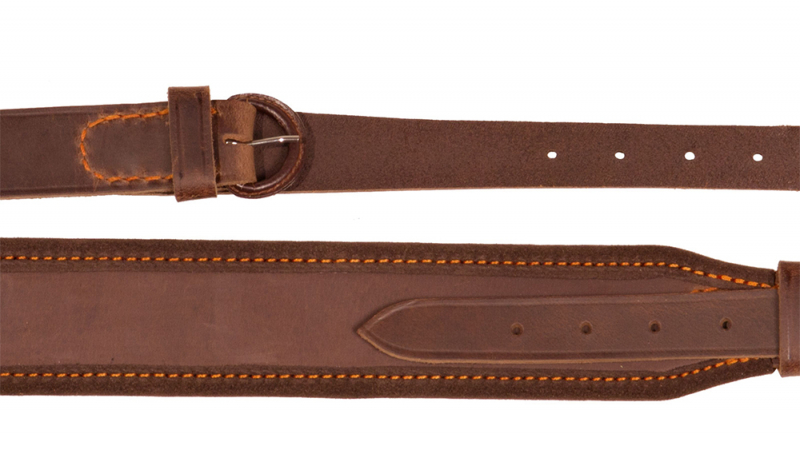 Gewehrriemen Pull-Up Büffelleder 30 - 50mm breit | rutschfest Länge 103cm (verstellbar) handegenäht – Bild 1