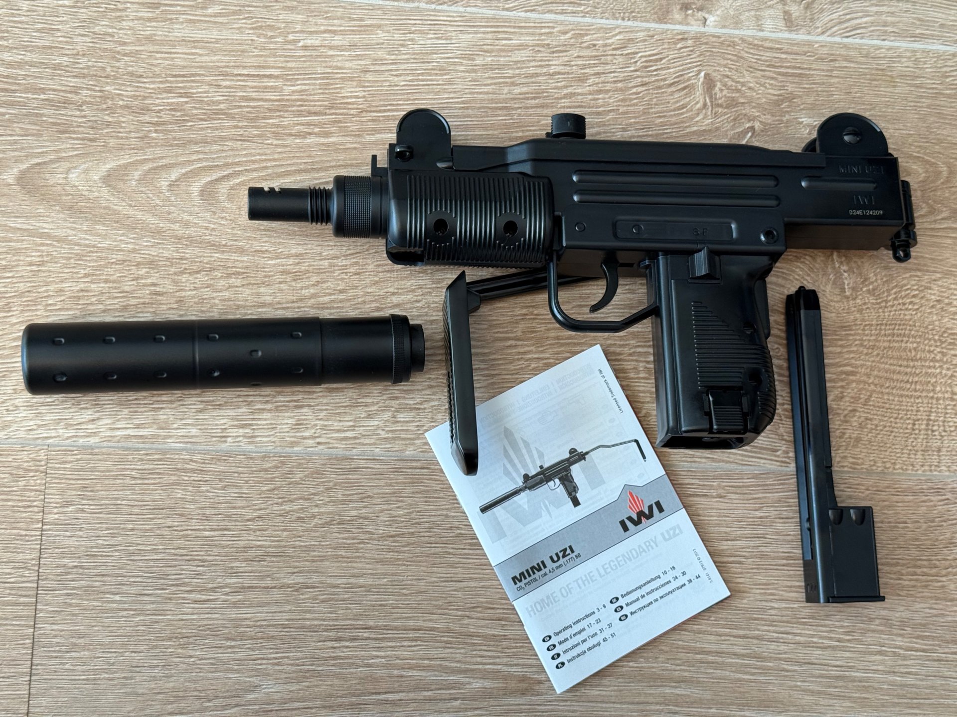 IWI Mini UZI - 4,5 mm Stahl BB Co2-Pistole #008 – Bild 2