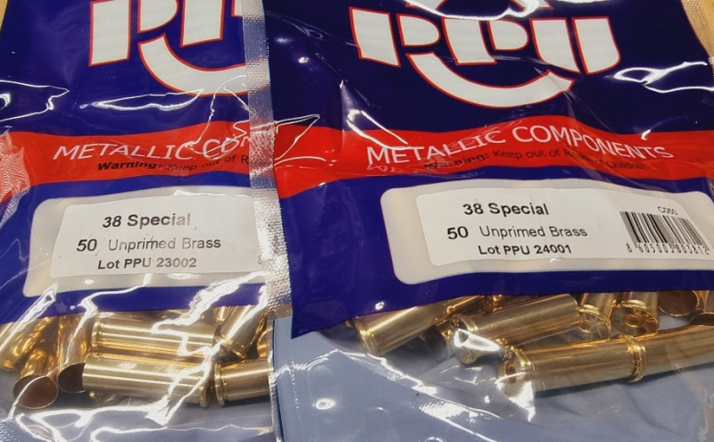 .38 Special neue Boxer-Hülsen PPU C-050 100 Stk. # SSZ Berka – Bild 1