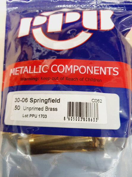 .30-06 Springfield Boxer-Hülsen PPU C-062 50 stk. # SSZ Berka – Bild 1