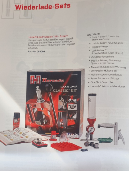 HORNADY LOCK-N-LOAD CLASSIC KIT #085006# Wiederladeset # SSZ Berka – Bild 1