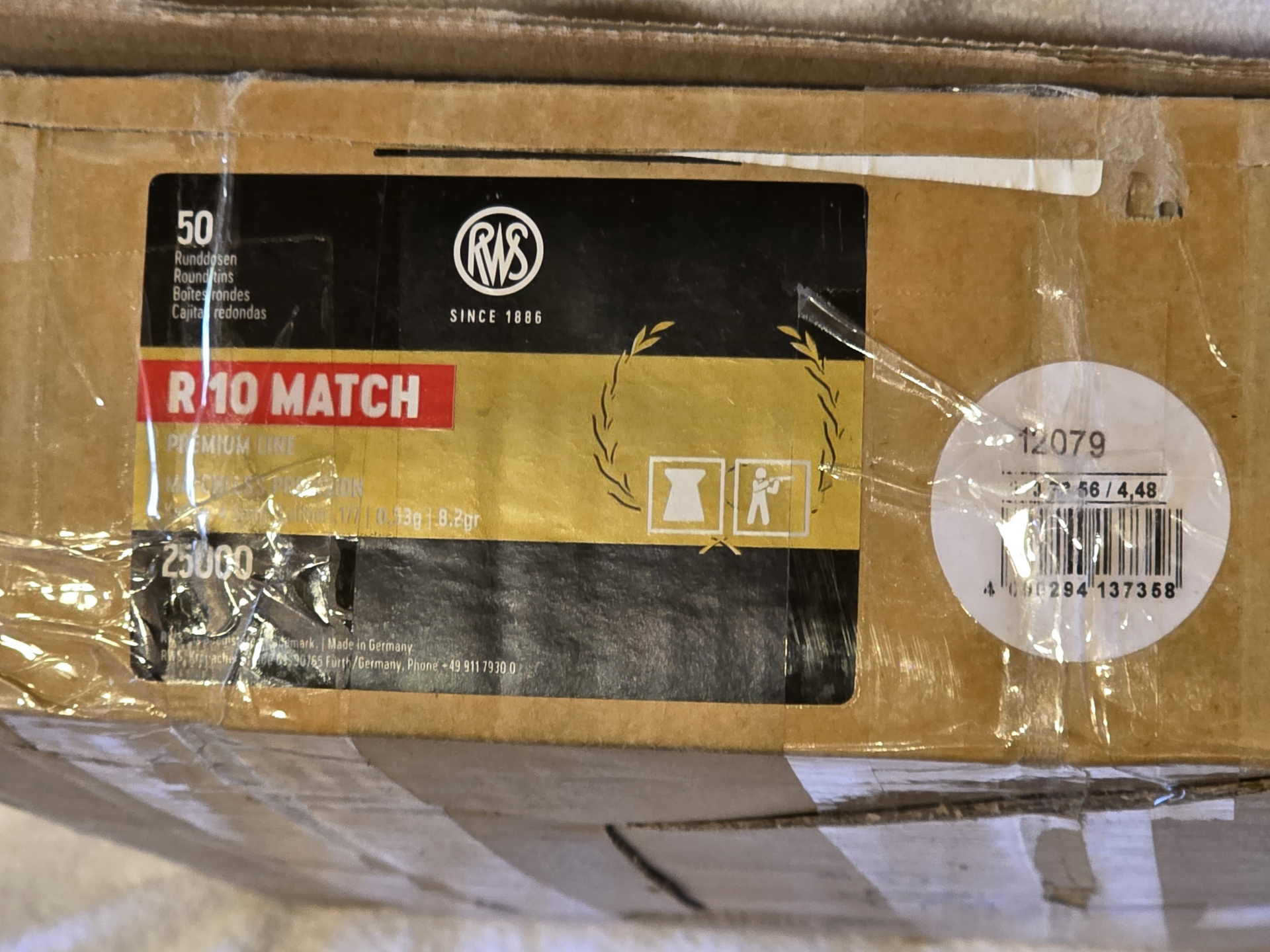 RWS R 10 MATCH 0,53 g Ø 4,48 mm 25.000 Schuss – Bild 1