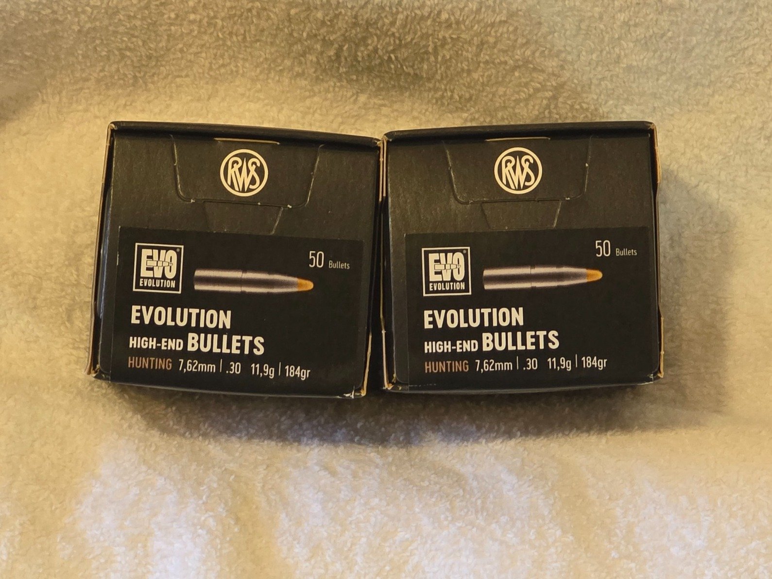 100 x RWS Geschosse EVOLUTION .30/7,62mm 11,9g/184gr – Bild 1