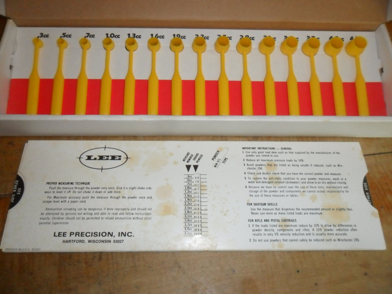 LEE Pulvermessbecher-Set, Improved Powder Measure Kit – Bild 3