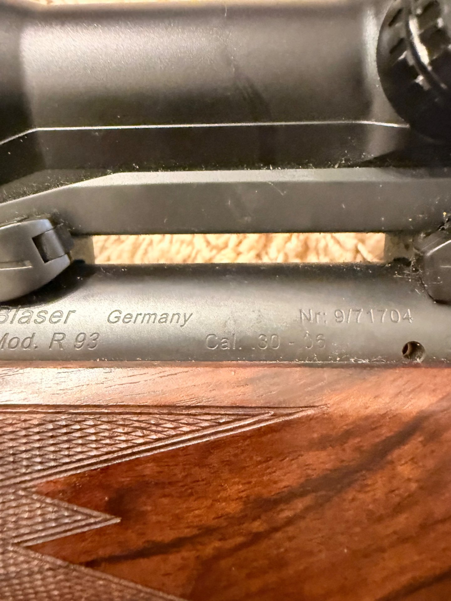 Blaser R 93, .30-06 Springfield, Zeiss Diavari VM 3-12x56 T*, Nr. 9/71704 – Bild 3