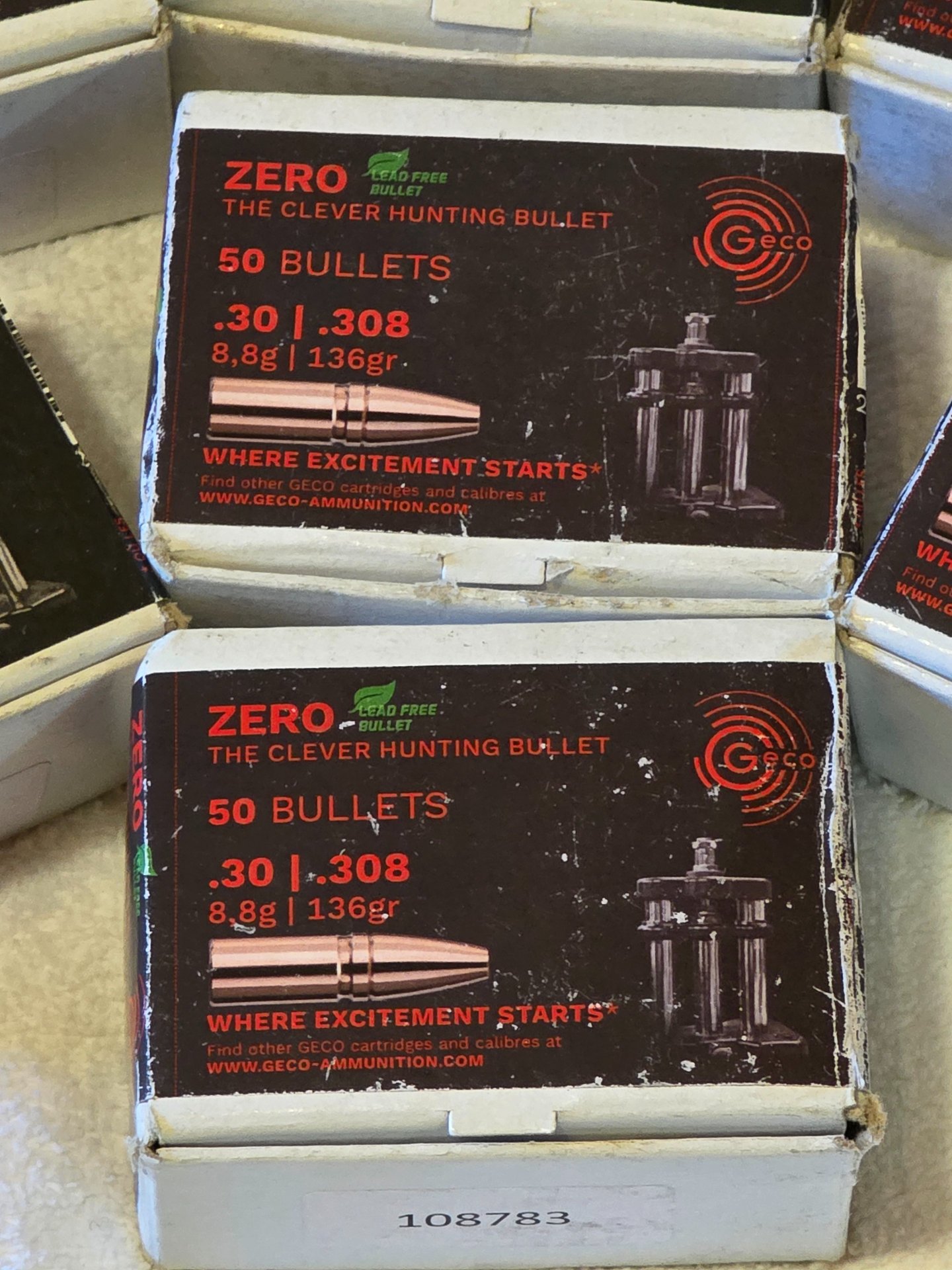 50 x GECO ZERO Geschosse .30-06 8,8g 136gr bleifrei – Bild 2