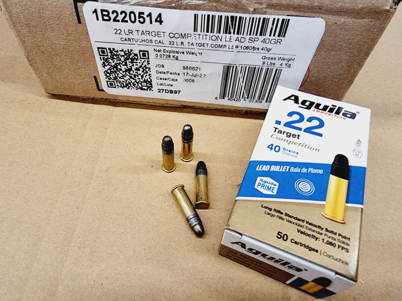 .22LR 40grs Aguila Target Competition 500 Stk. # SSZ Berka – Bild 1