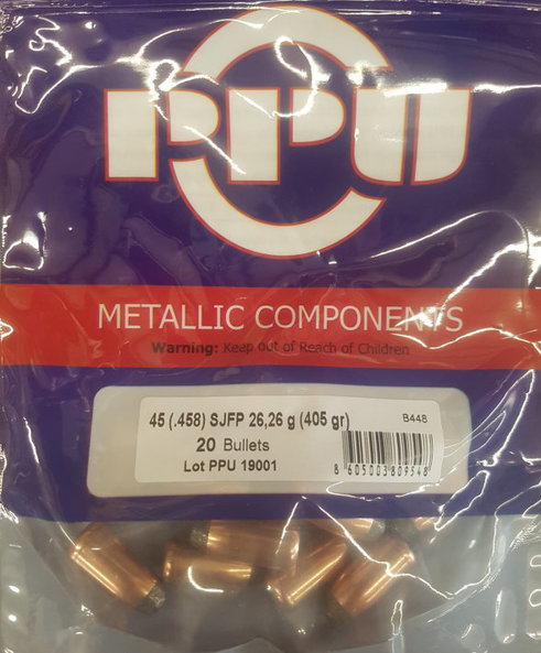 .45-70/405grs SP B-448 Geschosse PPU 100stk # SSZ Berka – Bild 1