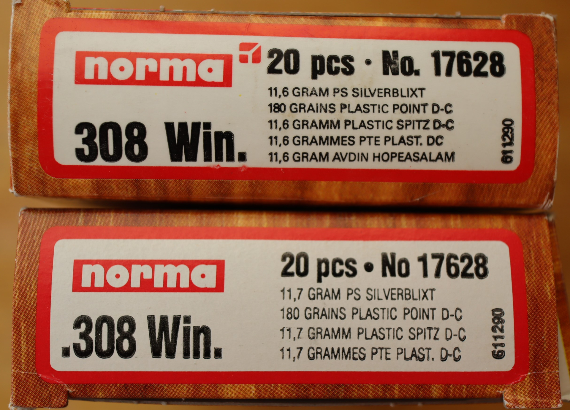 NORMA .308Win 180gr Plastic Spitz D-C - 40 Patronen – Bild 2