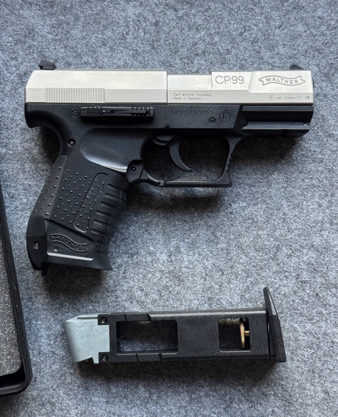 Walther CP99 - CO2-Pistole - Duo-Tone - im Koffer – Bild 3
